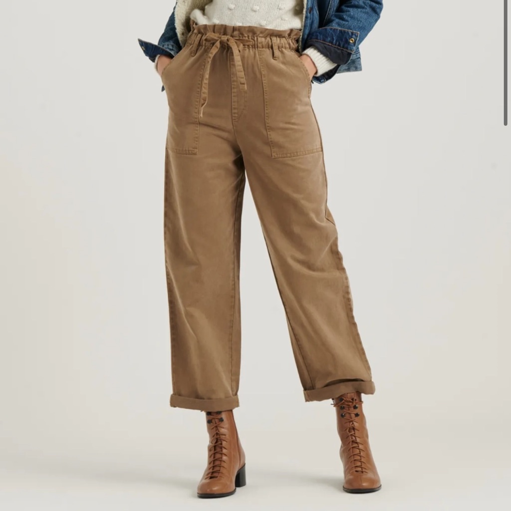 Lucky Brand Olive Paperbag Pants 0024 Lucky Brand Olive Paperbag Pants 0024